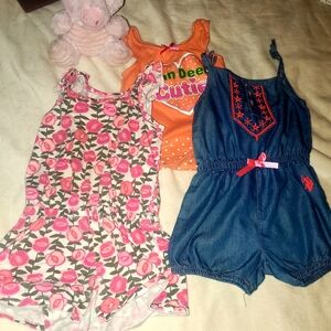 Floral Pink Kids Romper